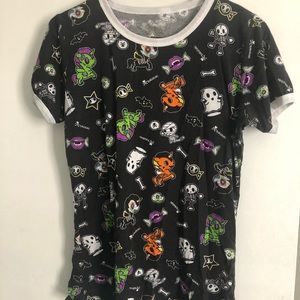 Tokidoki Halloween all-over print ringer shirt